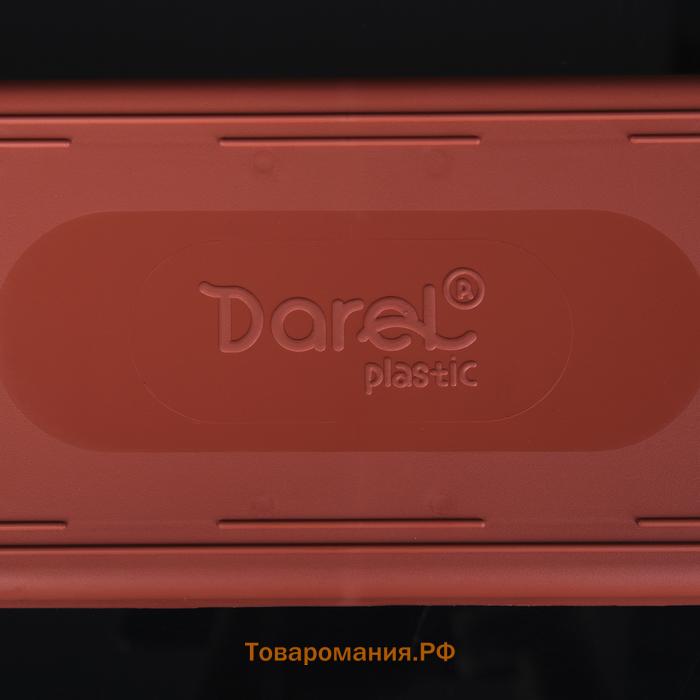 Набор горшков для цветов с поддоном Darel plastic, 750 мл, 73 см, 7 шт, цвет терракотовый