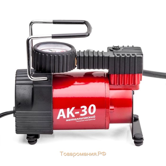 Компрессор автомобильный AUTOPROFI AK-30, металлический, 12V, 120W, производительность 30 л/мин, сумка
