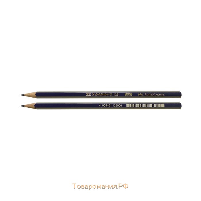 Карандаш чёрнографитный Faber-Castell GOLDFABER 1221 HB шестигранный, цена за 1 штуку