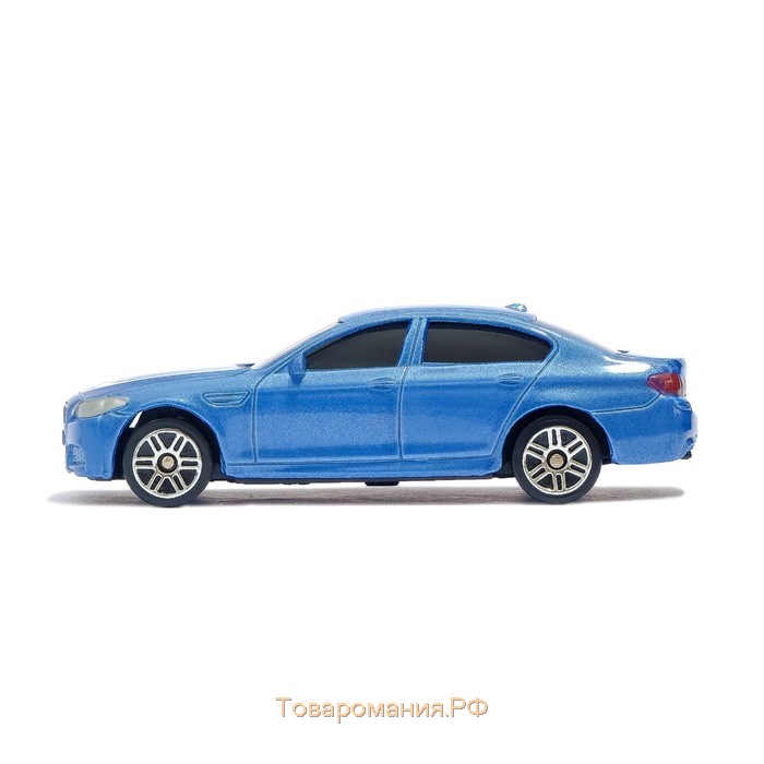 Машина металлическая BMW M5, 1:64, цвет синий