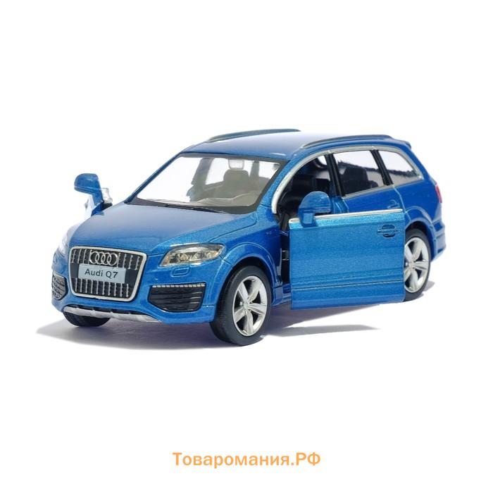 Машина металлическая AUDI Q7 V12, 1:32, открываются двери, инерция, цвет синий