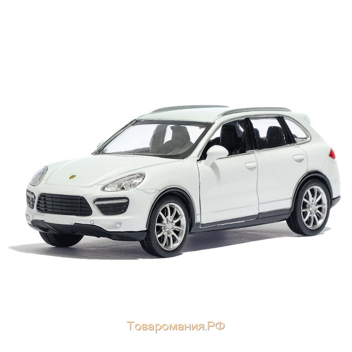 Машина металлическая PORSCHE CAYENNE TURBO, 1:32, открываются двери, инерция, цвет красный