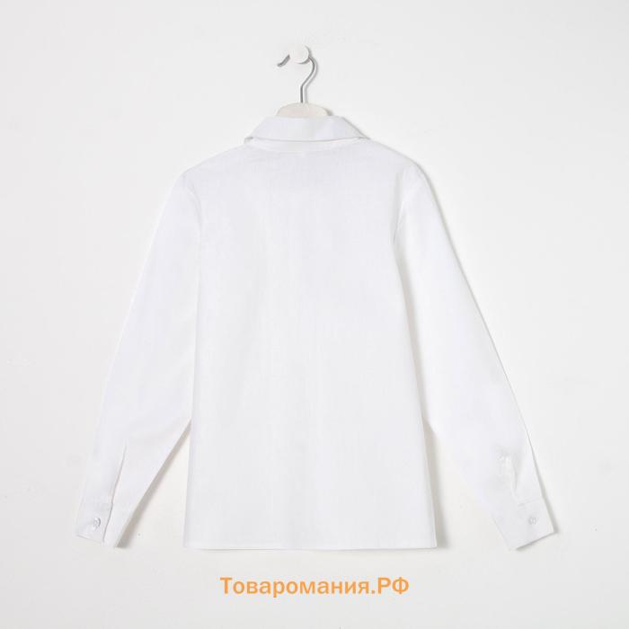 Блузка для девочки, цвет белый, рост 164 см