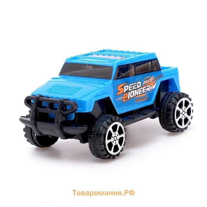 Машина инерционная «Джип» 4 x 4 см, цвета МИКС