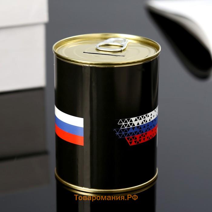 Копилка-банка металл "Russia" 7,3х9,5 см