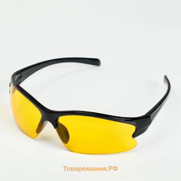 Очки солнцезащитные, велосипедные "Мастер К.", uv 400, 11.5х13х4 см, линза 4х7 см