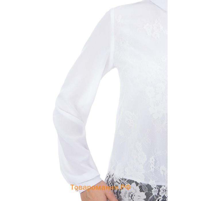 Блуза женская, размер 42, цвет белый