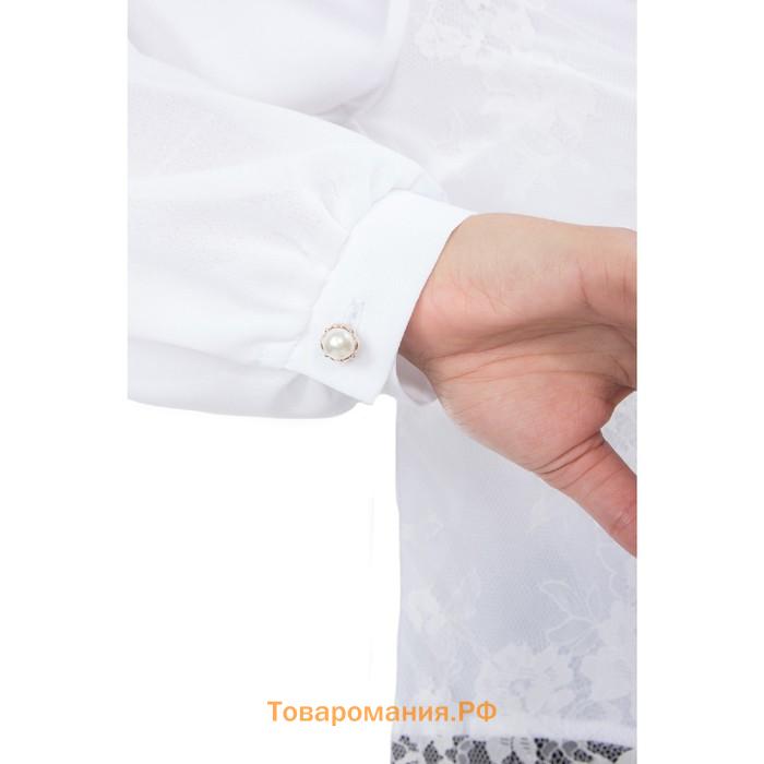 Блуза женская, размер 42, цвет белый