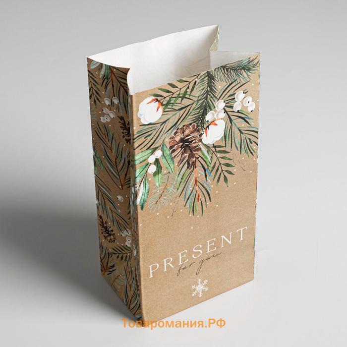 Пакет без ручек «Present for you», 10 х 19.3 х 7 см