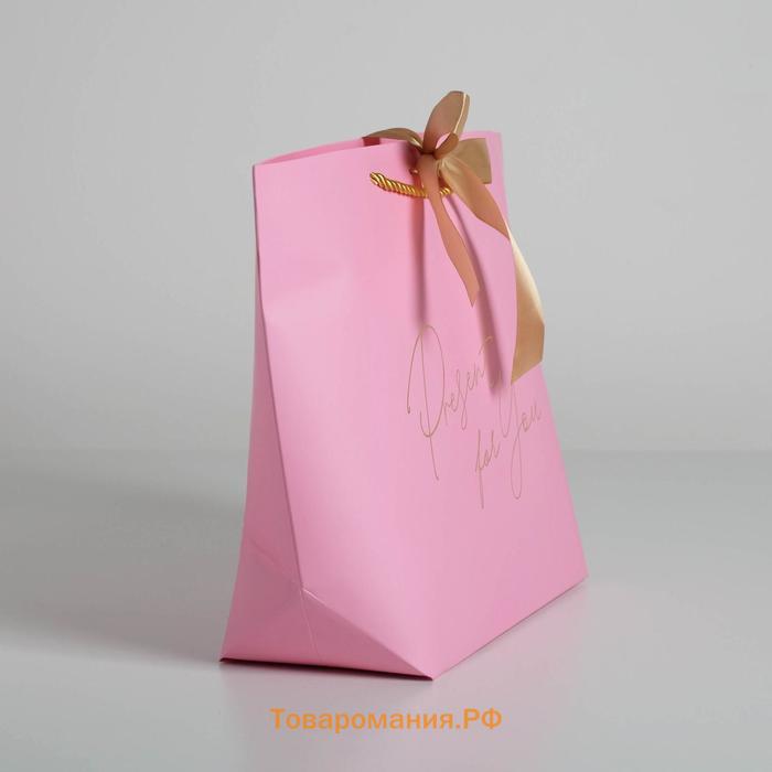 Пакет подарочный, упаковка, «Present for you», 30 х 27.5 х 12 см