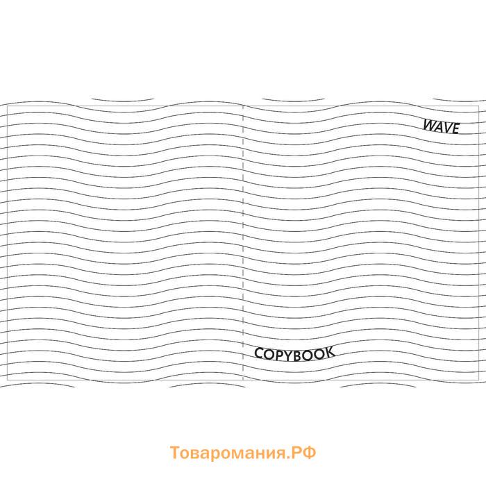 Тетрадь 48 листов в клетку Calligrata Black and white, обложка мелованная бумага, блок №2, белизна 75% (серые листы), МИКС