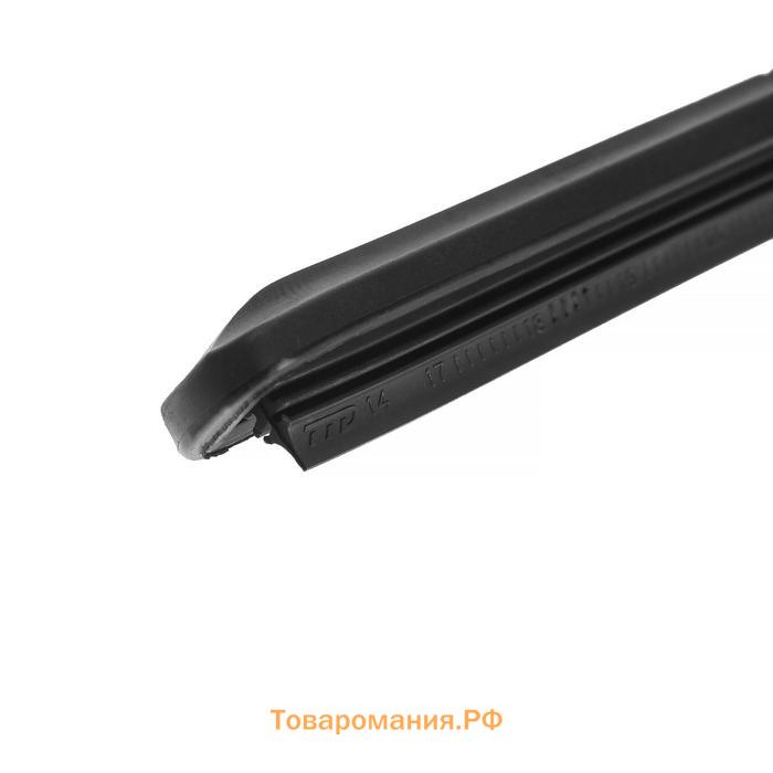 Щетка стеклоочистителя Autovirazh "AV-250", 19"/480 мм, бескаркасная, мультиадаптер