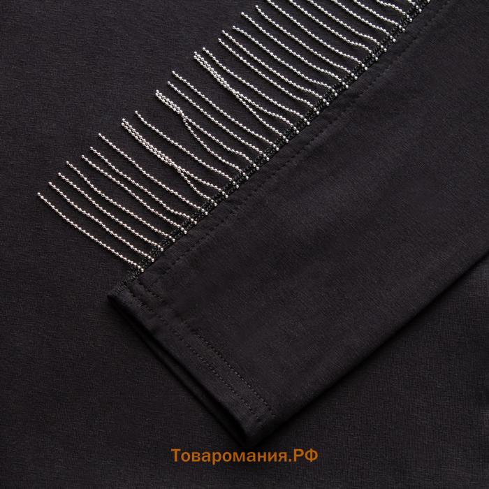 Джемпер (боди) женский MINAKU: PartyDress цвет чёрный, размер 48