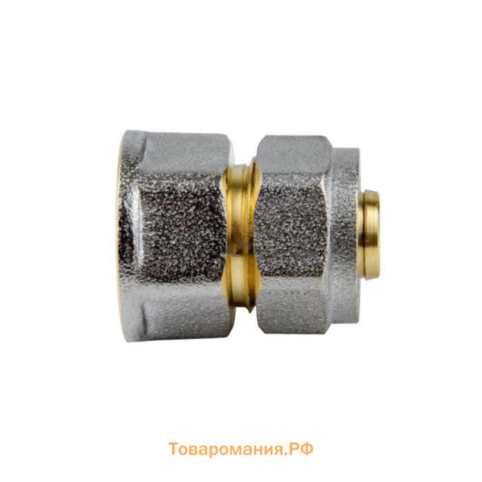 Муфта Aquasfera 7002-03, обжимная, d=20 мм х 1/2", внутренняя резьба, латунь