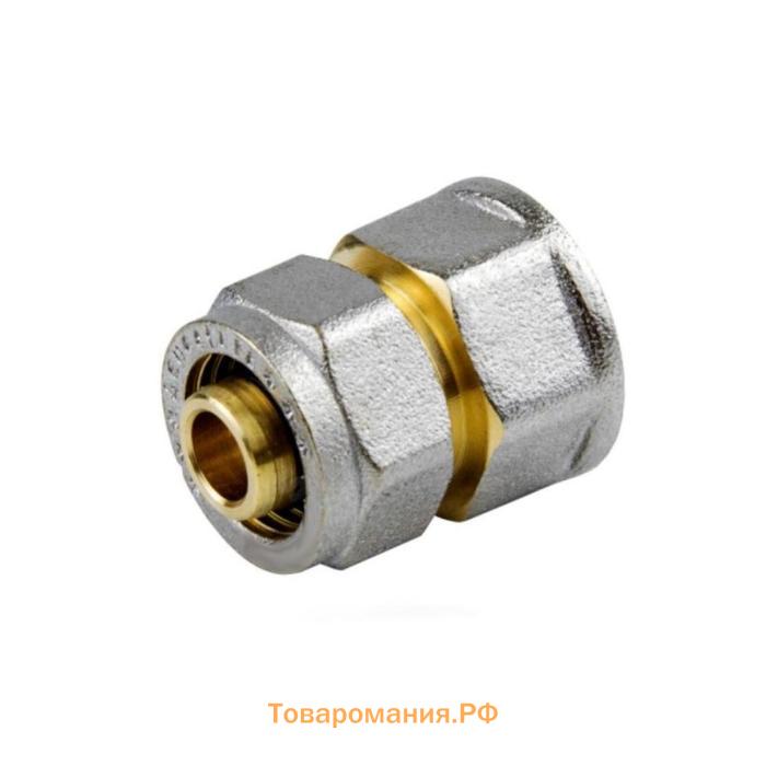 Муфта Aquasfera 7002-03, обжимная, d=20 мм х 1/2", внутренняя резьба, латунь