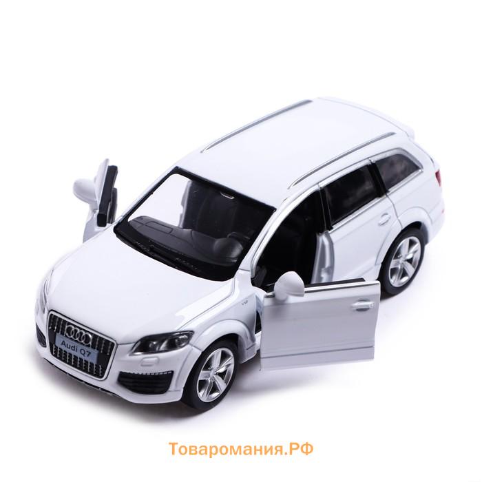 Машина металлическая AUDI Q7 V12, 1:32, инерция, открываются двери, цвет белый