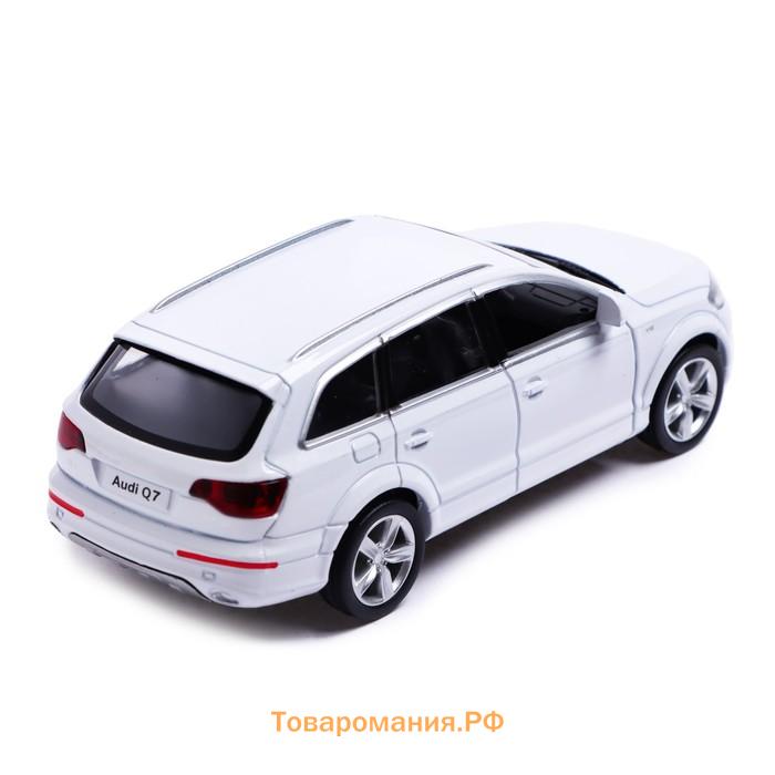 Машина металлическая AUDI Q7 V12, 1:32, инерция, открываются двери, цвет белый