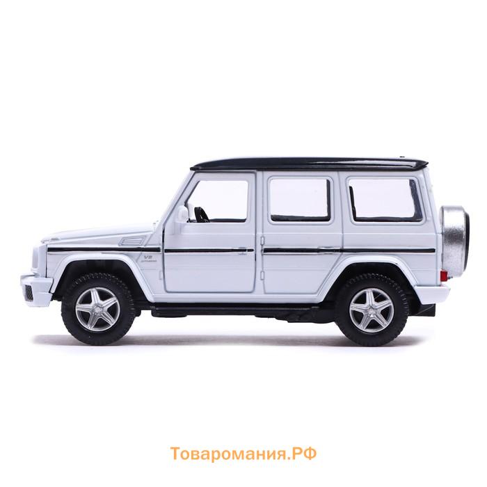 Машина металлическая MERCEDES-BENZ G63 AMG, 1:32, открываются двери, инерция, цвет белый