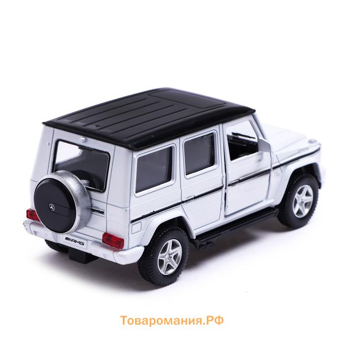 Машина металлическая MERCEDES-BENZ G63 AMG, 1:32, открываются двери, инерция, цвет белый