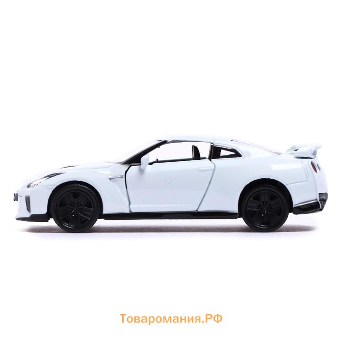 Машина металлическая NISSAN GT-R (R35), 1:32, открываются двери, инерция, цвет белый