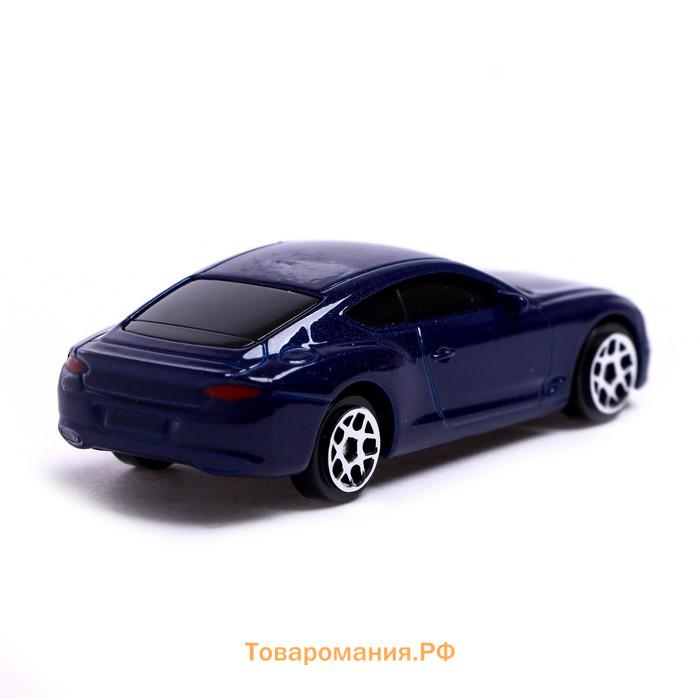 Машина металлическая BENTLEY CONTINENTAL GT, 1:64, цвет синий