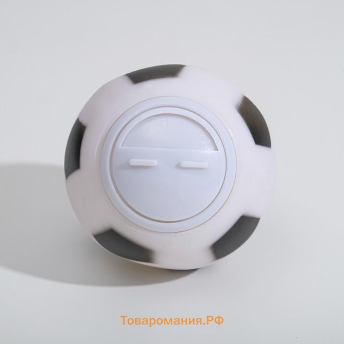 Игрушка-шар под лакомства "Футбол", 8 см, белая