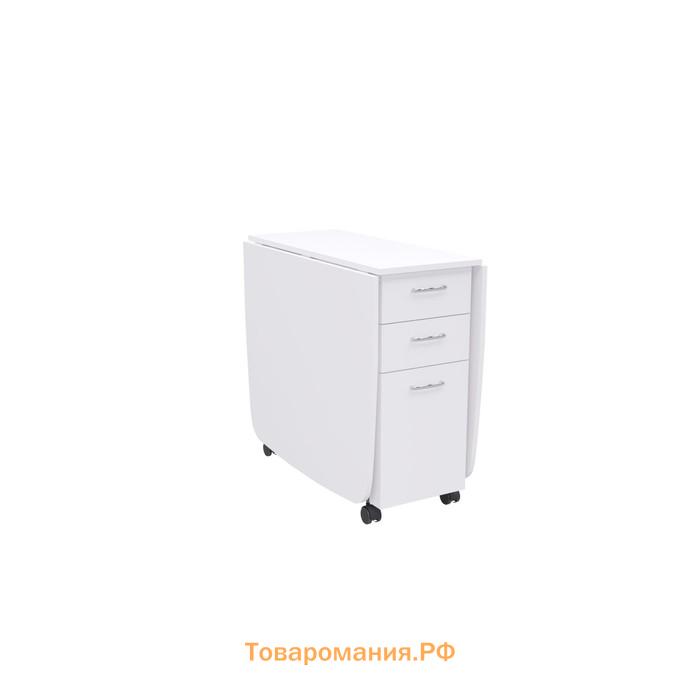 Стол книжка с ящиками  380/1670х800х740 Белый