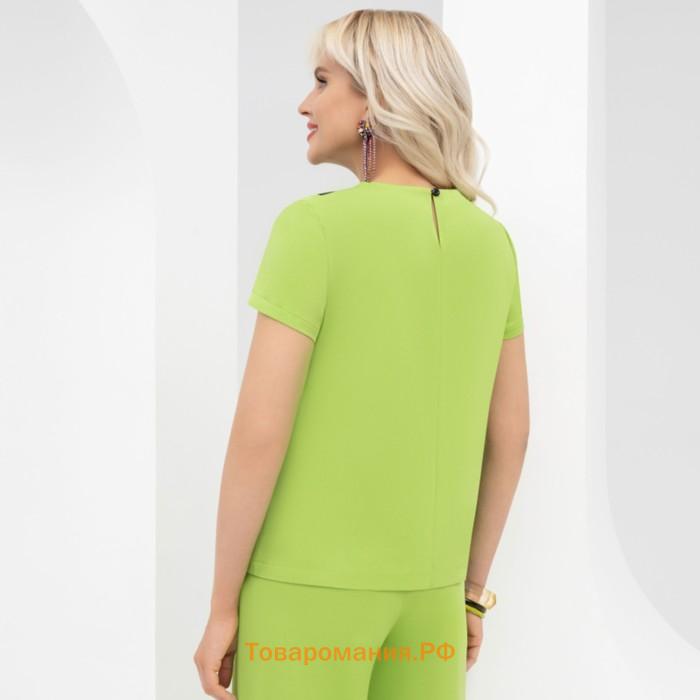 Блуза женская Charutti «В зоне комфорта. Яркая зелень», размер 44
