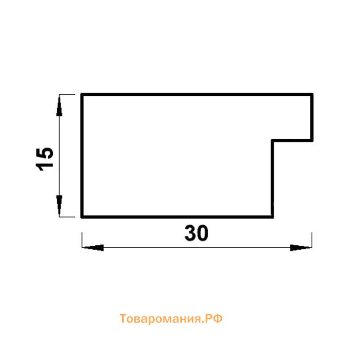 Фоторамка пластик "МИРАМ" 15х21 см, 651629-6, (пластиковый экран)