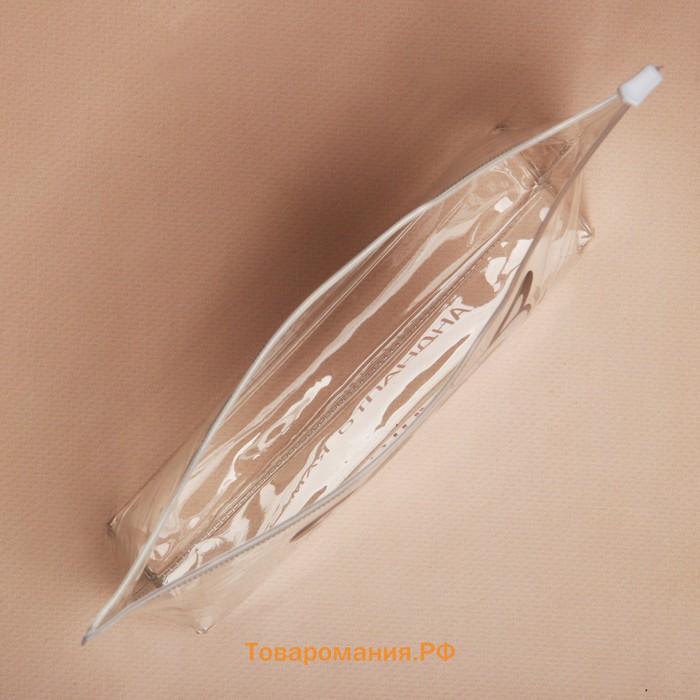 Косметичка из прозрачного PVC 21 х2 х14 см «Самая отПАНДная»