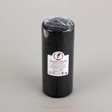Свеча - цилиндр, 8х20 см, 90 ч, 795 г, черная