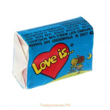 Жевательная резинка Love is "Банан и клубника", 4,2 г