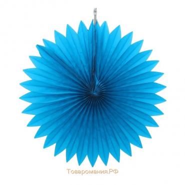 Декор из бумаги «Круг», 25 см, цвет голубой