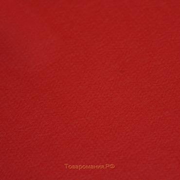 Ткань плательная, шифон, ширина 150 см, цвет красный