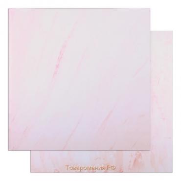 Фотофон двусторонний «Разводы - Розовая штукатурка» картонный, 45 х 45 см, 980 г/м²