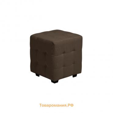 Пуф Генри 400х400х420 Рогожка CHOCOLATE