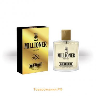 Туалетная вода мужская Absolute Millioner, 100 мл (по мотивам 1 Million (P.Rabanne)