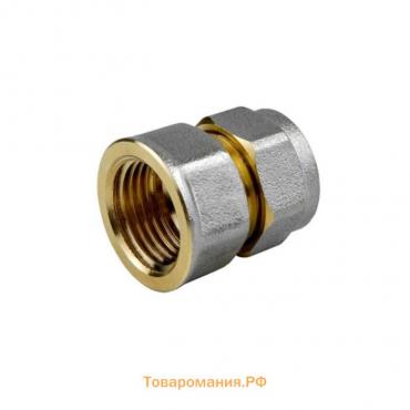 Муфта Aquasfera 7002-03, обжимная, d=20 мм х 1/2", внутренняя резьба, латунь