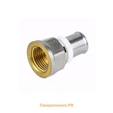 Муфта-пресс Aquasfera 8002-01, d=16 мм х 1/2", внутренняя резьба, латунь