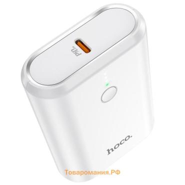 Внешний аккумулятор Hoco Q3, 10000 мАч, USB, USB-C, 3 А, PD 20W + QC3.0, белый